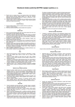 Všeobecné dodací podmínky